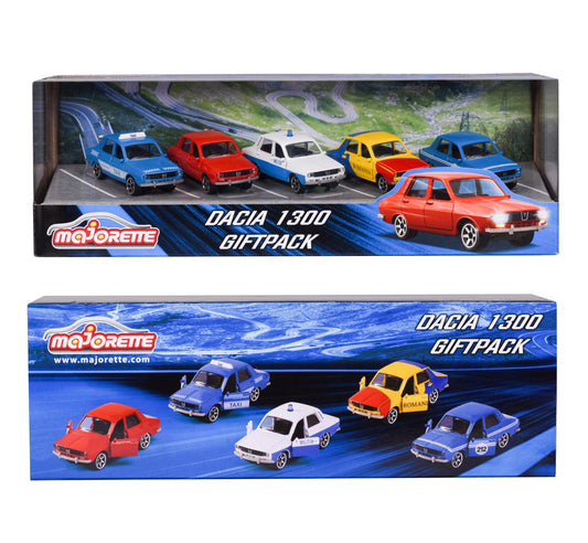 MAJORETTE SET 5 MASINUTE METALICE DACIA 1300 7.5CM Simba - Imagine 1 [ps:99ee2d56-2a28-4c13-aee5-78829214480e]