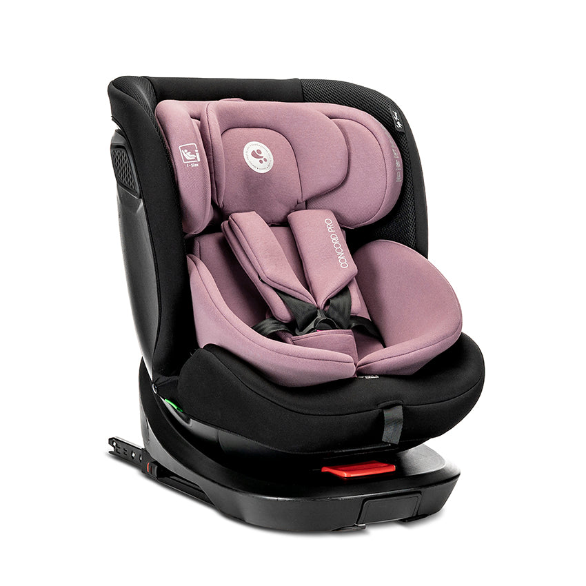 Scaun Auto Lorelli Concord Pro, Rotativ 360, Isofix, Black - Pink (1) [ps:2a730320-2e7d-4ee4-a75b-baf14e712b68]