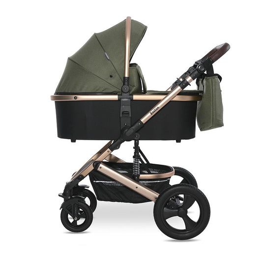 Cărucior Transformabil Lorelli Boston, 0-22 kg, Dolphin Grey - Loden Green (1) [ps:6d6d2ce6-6226-4907-95da-b0fe572770d7]