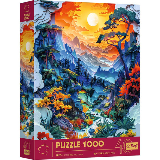 PUZZLE TREFL 1000 EDITIA ANIVERSARA 40 DE ANI 3D DOLINA - Imagine 1 [ps:bce2befc-1a6c-4ef9-b70c-0915f613d101]