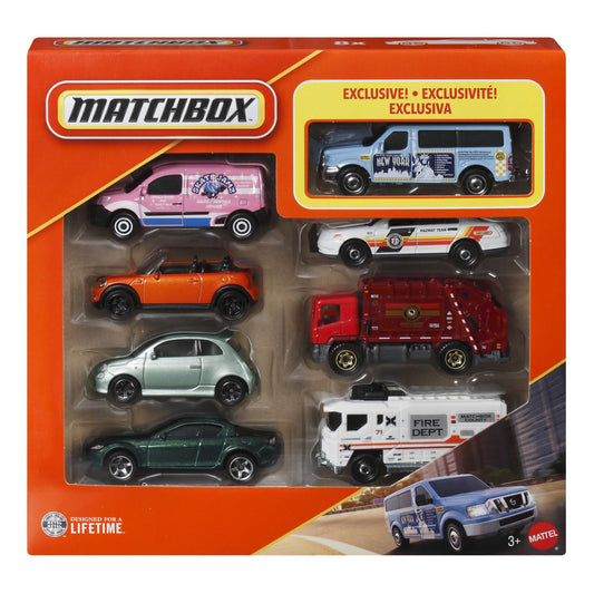 MATCHBOX SET 8 MASINUTE METALICE EXCLUSIV VAN UTILITAR - Imagine 1 [ps:ba133ef0-d065-4636-b681-00aeab0a7dfc]