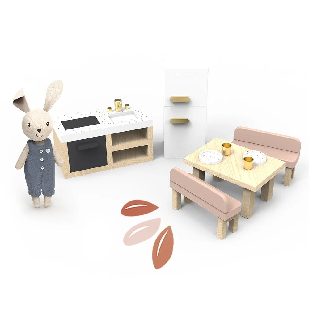 Set mobilier bucatarie pentru casa de papusi, Speedy Monkey - Imagine 1 [ps:904c29af-90df-4fd8-a5b7-71689f2fbad5]