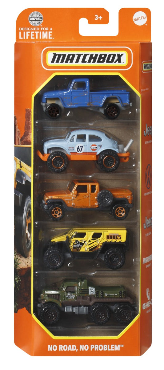MATCHBOX SET 5 MASINUTE METALICE MBX NO ROAD NO PROBLEM - Imagine 1 [ps:1a6b9608-a269-4117-9389-4a1c3f51995d]