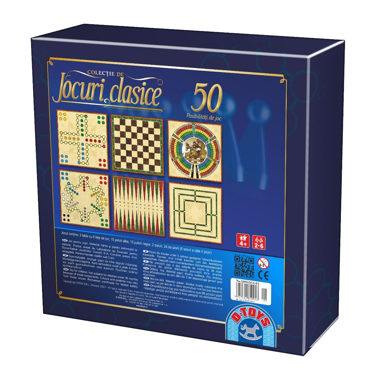 D-TOYS Colecție 50 Jocuri Clasice - Joc de Societate - Default Title (1) [ps:72aeec45-e28e-4235-8bb3-a50e57bc3f57]