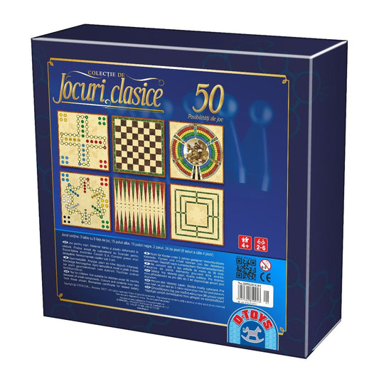 D-TOYS Colecție 50 Jocuri Clasice - Joc de Societate - Default Title (1) [ps:72aeec45-e28e-4235-8bb3-a50e57bc3f57]