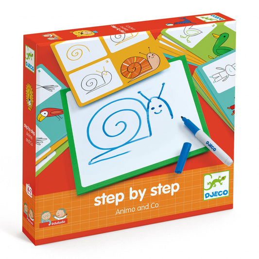 Joc Eduludo Deseneaza pas cu pas animalute, Djeco - Imagine 1 [ps:3bcff013-604c-48f3-92e5-5e6ba8ac5c5e]