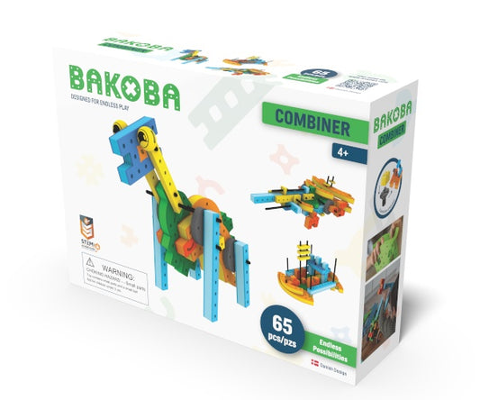 Joc de construit cu blocuri Combiner, Bakoba - Imagine 1 [ps:346fad33-ac66-43be-9161-b77c07eeba34]
