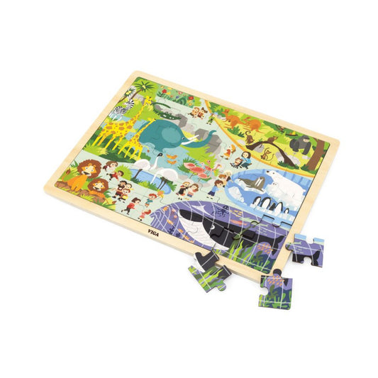 Puzzle Zoo, 48 de piese, Viga - Imagine 1 [ps:892e5fbd-8144-465e-811a-204b5a55a0fc]