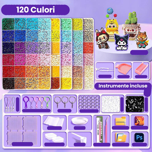 Kit Margele Perle Flippy, Set DIY 3D 10000 piese, 120 Culori - Default Title (1) [ps:c77752c1-6e1b-4e7c-9fae-2dd6e6f1d1aa]