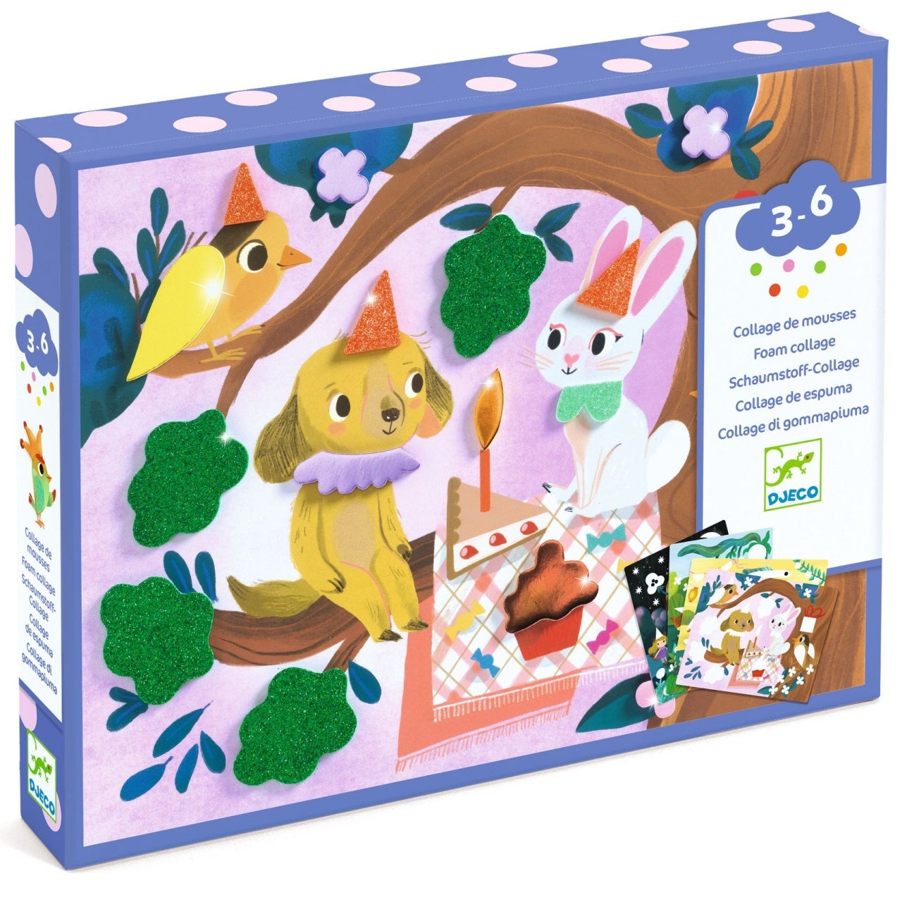 Joc creativ Colaj cu stickere din spuma, Djeco - Imagine 1 [ps:fcef1180-95e7-44f4-bff3-e92194f6e835]
