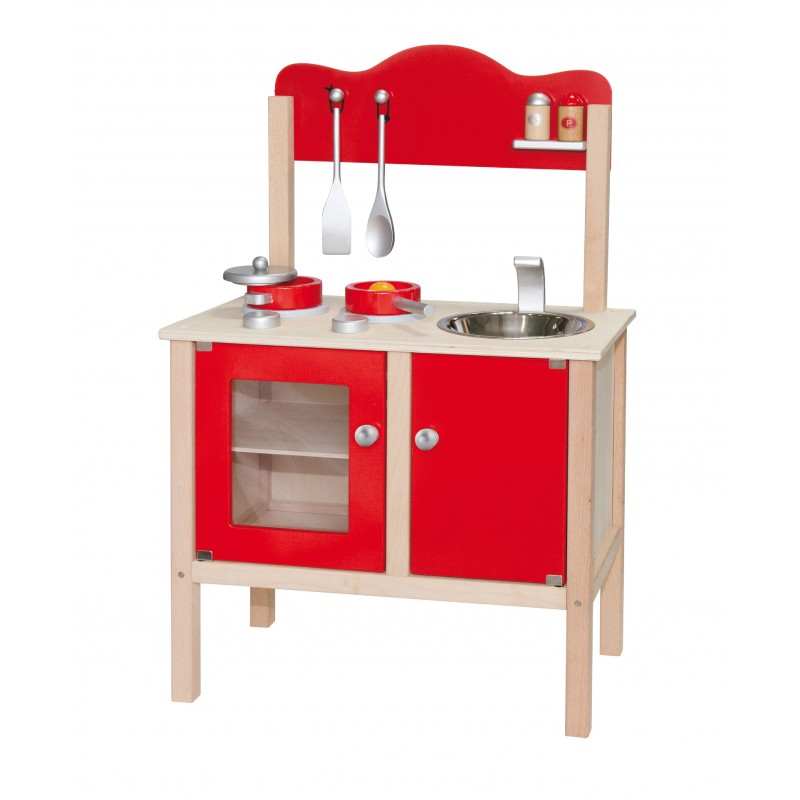 Bucatarie rosie cu accesorii Viga - Imagine 1 [ps:c5759c4a-6f71-4b32-9d1e-a63a9f69e7ea]
