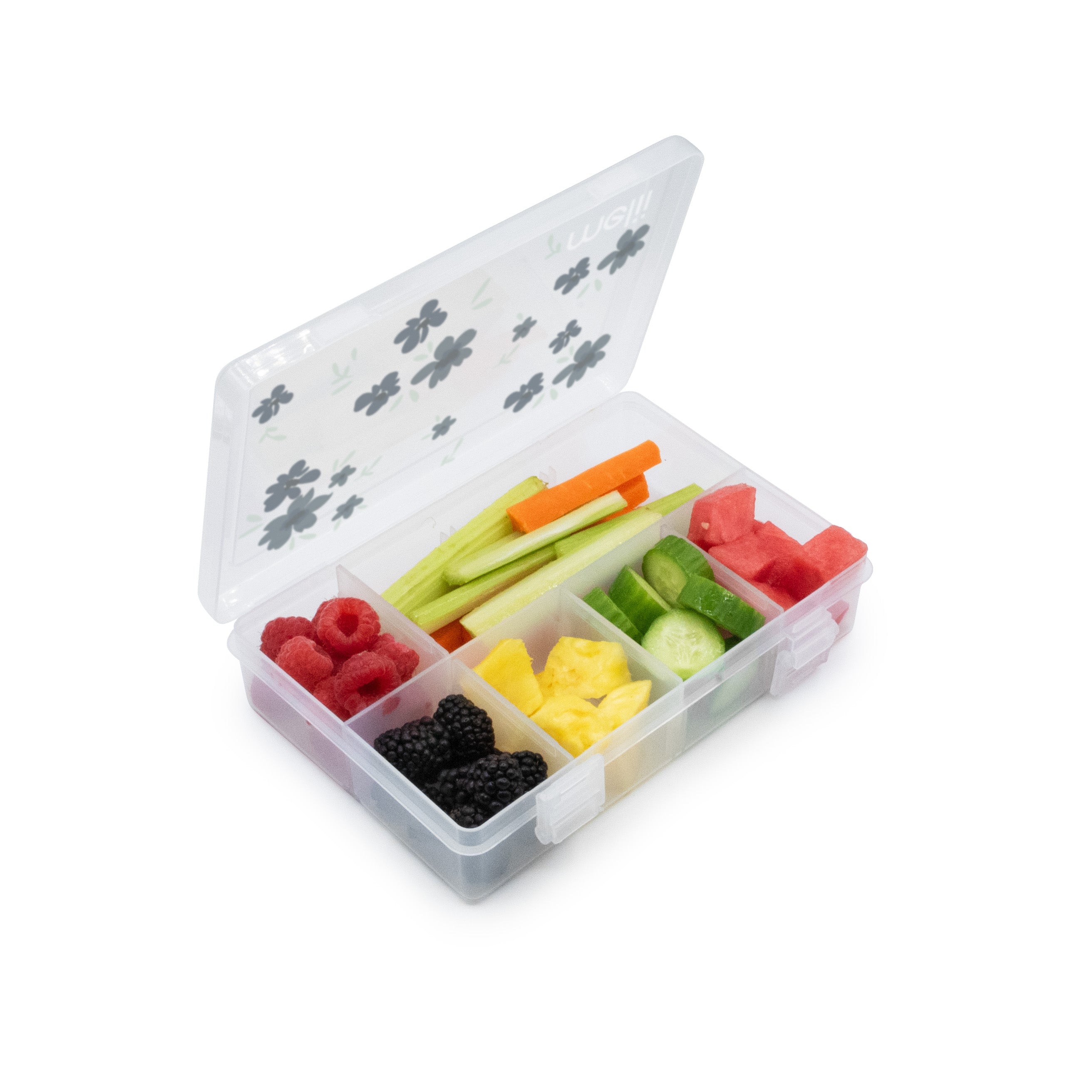 CUTIE SNACK 8 COMPARTIMENTE, MELII, PRINT FLORI [ps:70c5cd3d-fde7-48ac-8b9e-8cbe9c0263a6]