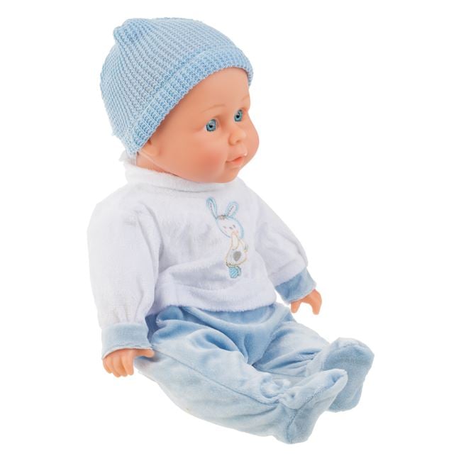Papusa Bebelus cu Salopeta Bleu si Iepuras 36cm - Jumbo - Default Title (1) [ps:c502d10f-6533-4026-b8a0-0a377be35a78]