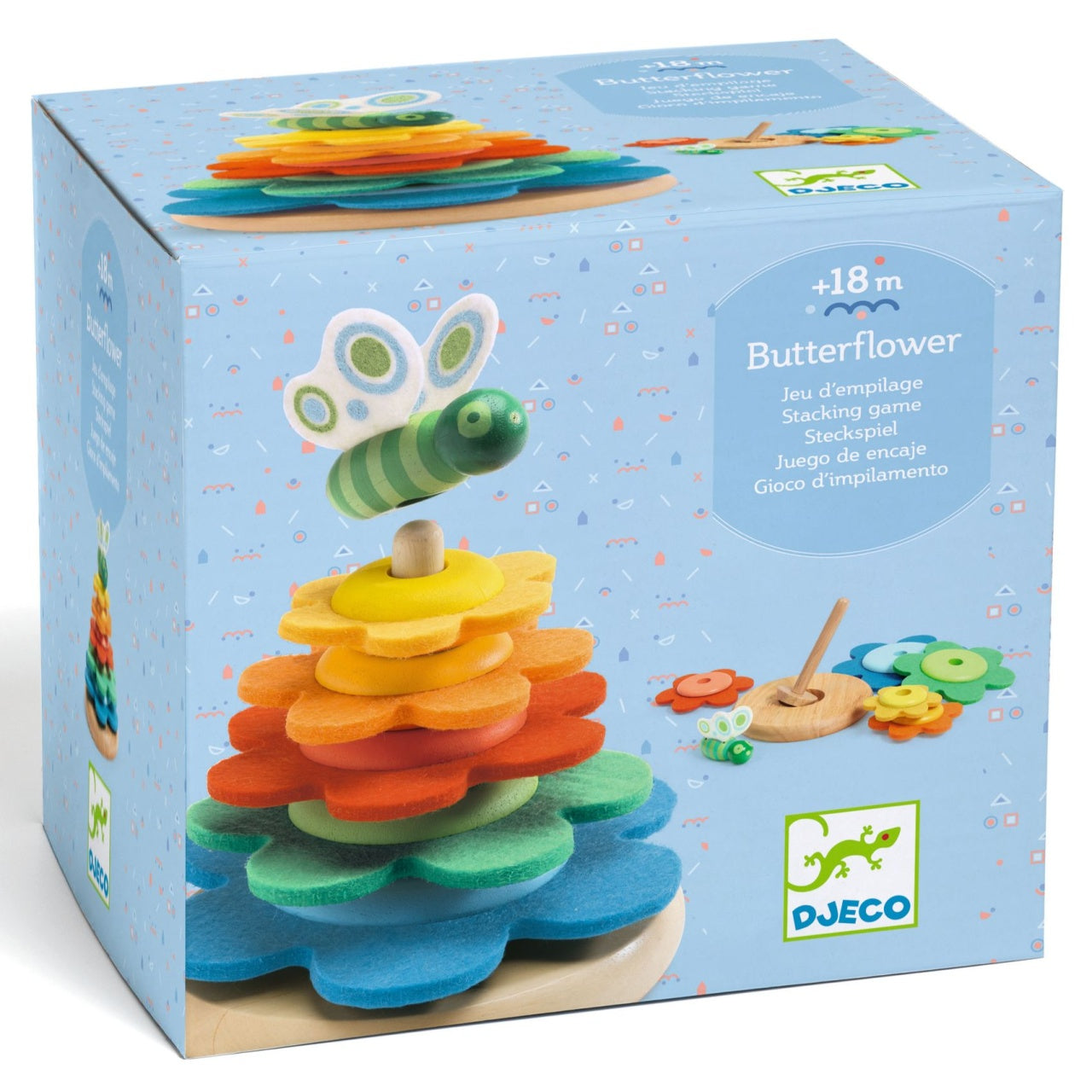 Jucarie Montessori Turn flori si fluture, Djeco - Imagine 1 [ps:bcb57b79-fb40-4d94-9fbc-a865fac5ede4]