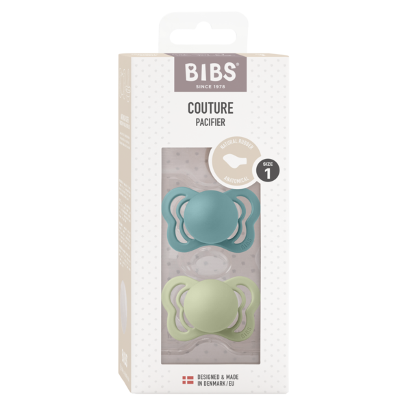Set 2 Suzete BIBS Couture Latex, 6 luni, Island Sea/Sage - Sage (1) [ps:be7769d1-d882-430c-a9a8-e731b37d27cd]