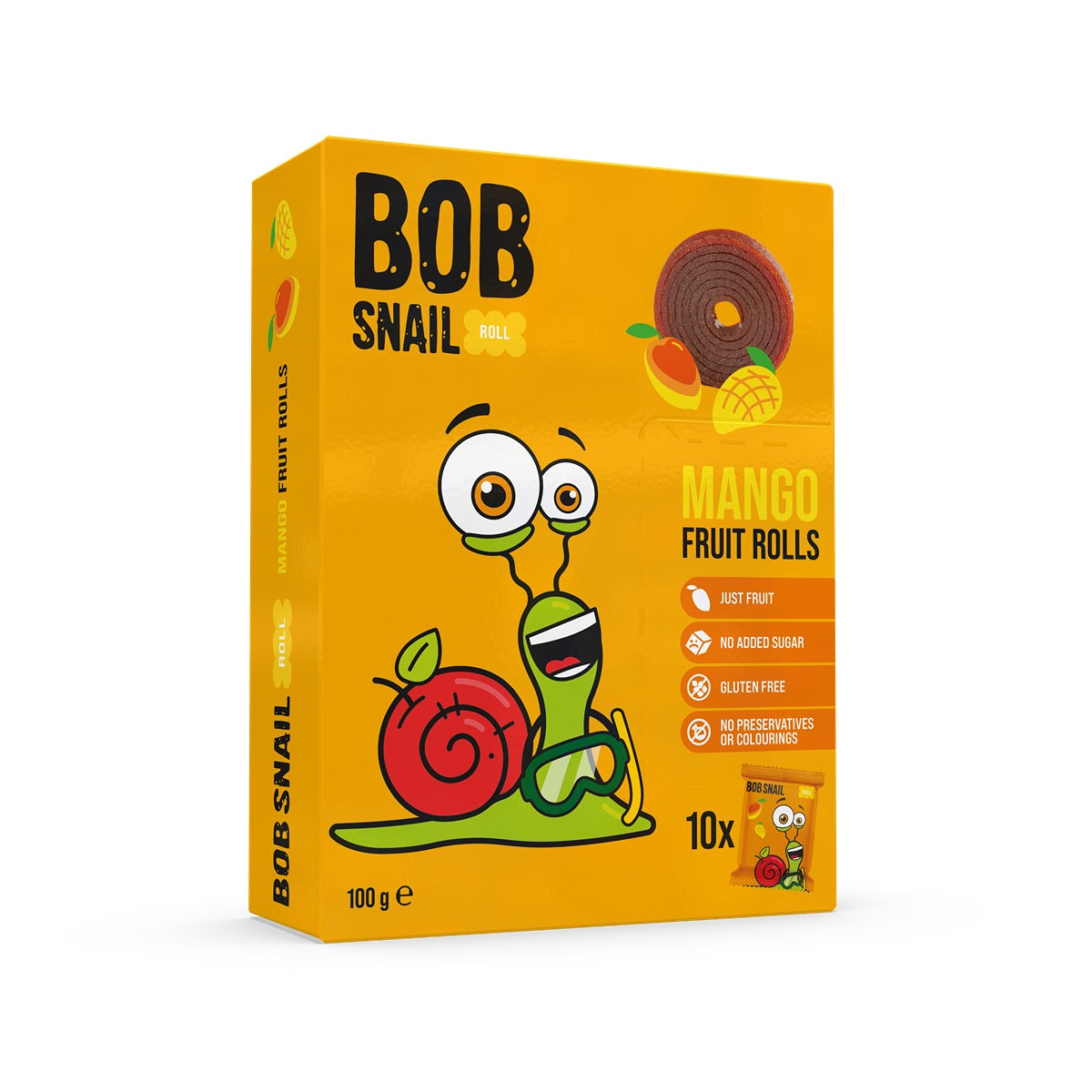 BOB SNAIL Fruit Rolls, Rulou din fructe, gustare din - Imagine 1