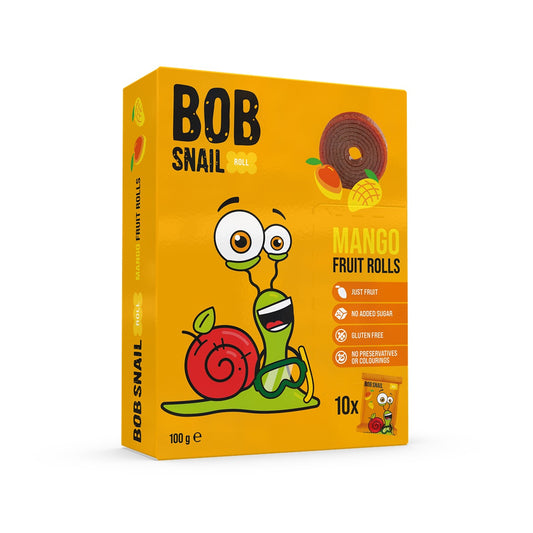 BOB SNAIL Fruit Rolls, Rulou din fructe, gustare din - Imagine 1