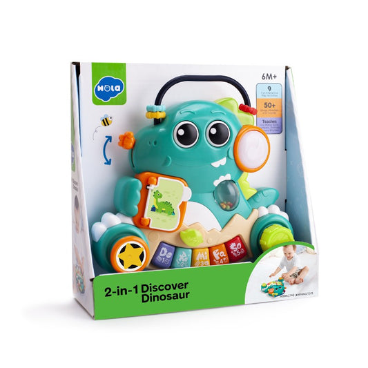 JUCARIE MUZICALA 2 IN 1 DESCOPERA DINOZAURUL Jucarii Bebe - Imagine 1