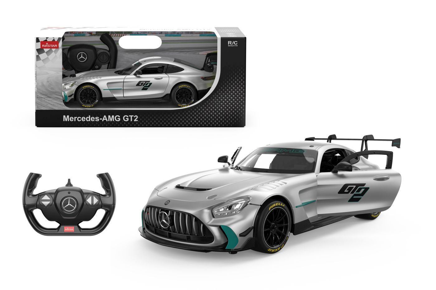 MASINA CU TELECOMANDA MERCEDES AMG GT2 SCARA 1 LA 14 Rastar - Imagine 1 [ps:fbd947d3-45bf-42e9-a5b7-ea3549539536]