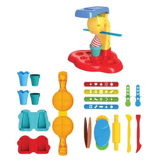 Set Plastilină DOH Vafe & Înghețată Jumbo - Jucărie - Default Title (1) [ps:fb733e09-1f47-4205-b5cf-fd7a10151e60]