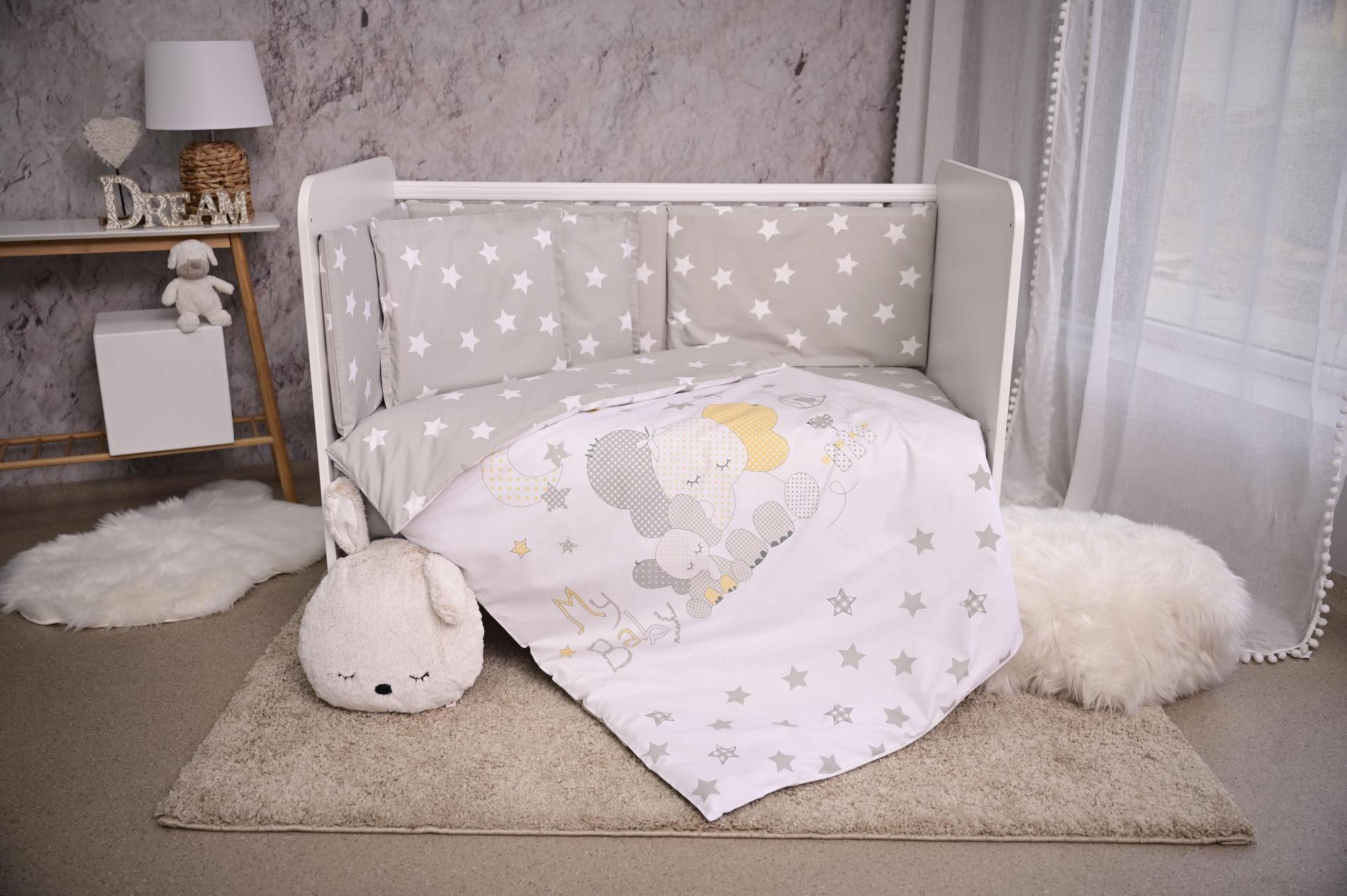 Set Lenjerie Pătuț 60x120 Lorelli Smile Pink Moons & Stars - gri elefant (1) [ps:538e5e7d-cd7f-4fd7-801d-de4c362d37a6]