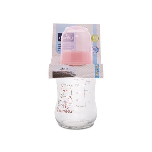 Biberon Sticlă Lorelli 120 ml, Blush Pink - Siguranță și - Default Title (1) [ps:a2686a74-6876-493a-b15f-03b905e2f2a8]