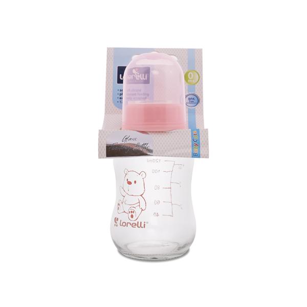 Biberon Sticlă Lorelli 120 ml, Blush Pink - Siguranță și - Default Title (1) [ps:a2686a74-6876-493a-b15f-03b905e2f2a8]