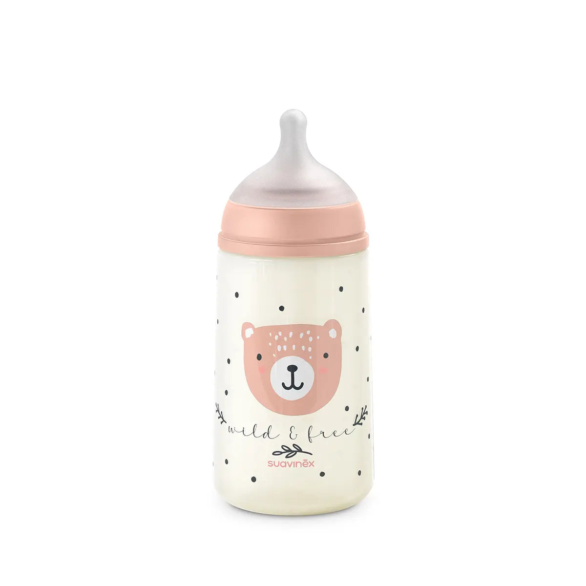 Biberon Suavinex SX Pro 270ml, Debit Mediu M - Bej - Roz (1) [ps:4c53d95b-df21-428d-8013-e7c7a81d91bd]