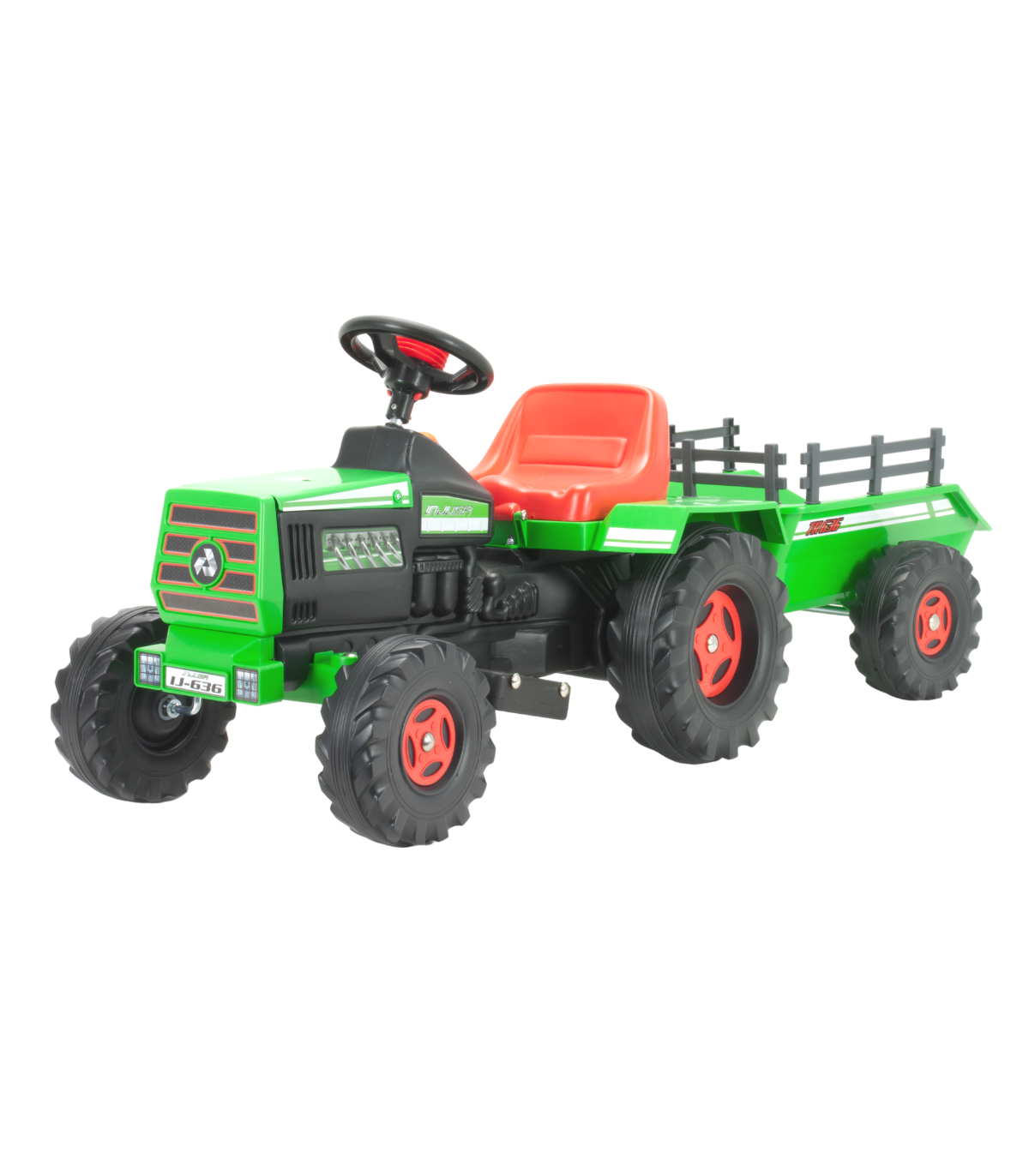 Tractor Electric cu Remorcă Injusa 6V, Verde, 1 an+ - Default Title (1) [ps:903ac732-49e2-4706-b4d7-4929a40ad50d]