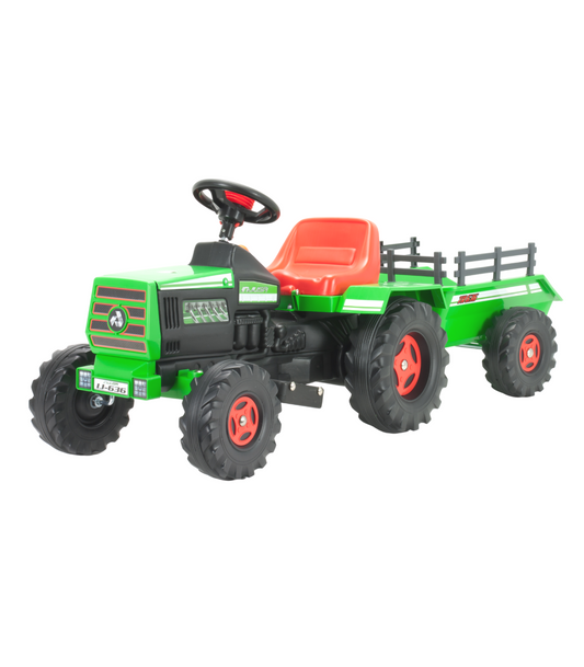 Tractor Electric cu Remorcă Injusa 6V, Verde, 1 an+ - Default Title (1) [ps:903ac732-49e2-4706-b4d7-4929a40ad50d]