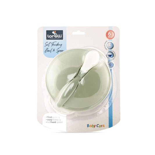 Set Castron cu Ventuza, Capac și Linguriță Lorelli - Blue - verde menta (1) [ps:ee2edc2b-0dc7-4138-8c0f-6785a469a511]