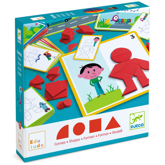Joc Eduludo Forme geometrice, Djeco - Imagine 1 [ps:7a68b207-93ed-4e15-a54a-33c4326fb63d]