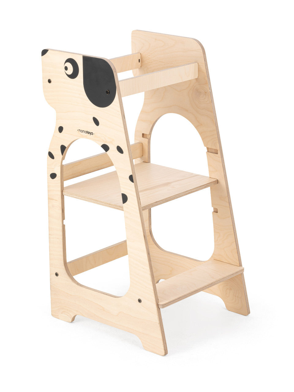 Turn de invatare MamaToyz Learning Tower din lemn, Catelus - Imagine 1