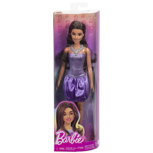 PAPUSA BARBIE FASHIONISTA BRUNETA CU ROCHIE MOV SI - Imagine 1 [ps:e353bbdd-fc94-456a-8a43-d6873d5c4328]