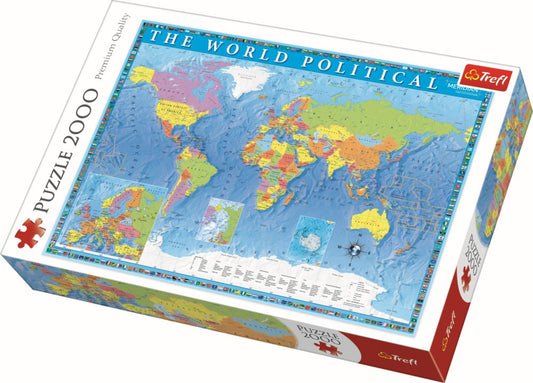 PUZZLE TREFL 2000 HARTA POLITICA A LUMII - Imagine 1 [ps:34f14791-cc35-4b6e-a317-31e13b2dd9cf]