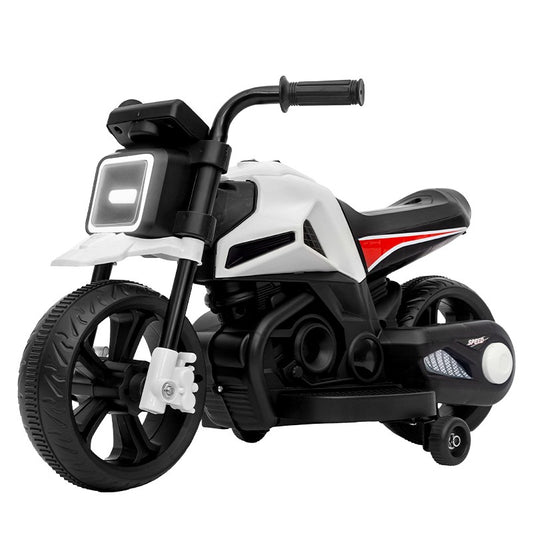 Motocicletă Electrică Flippy cu Roți Ajutătoare, Alb-Negru - Default Title (1) [ps:06428c55-6da0-4ac7-8c7e-7f9906f25a93]