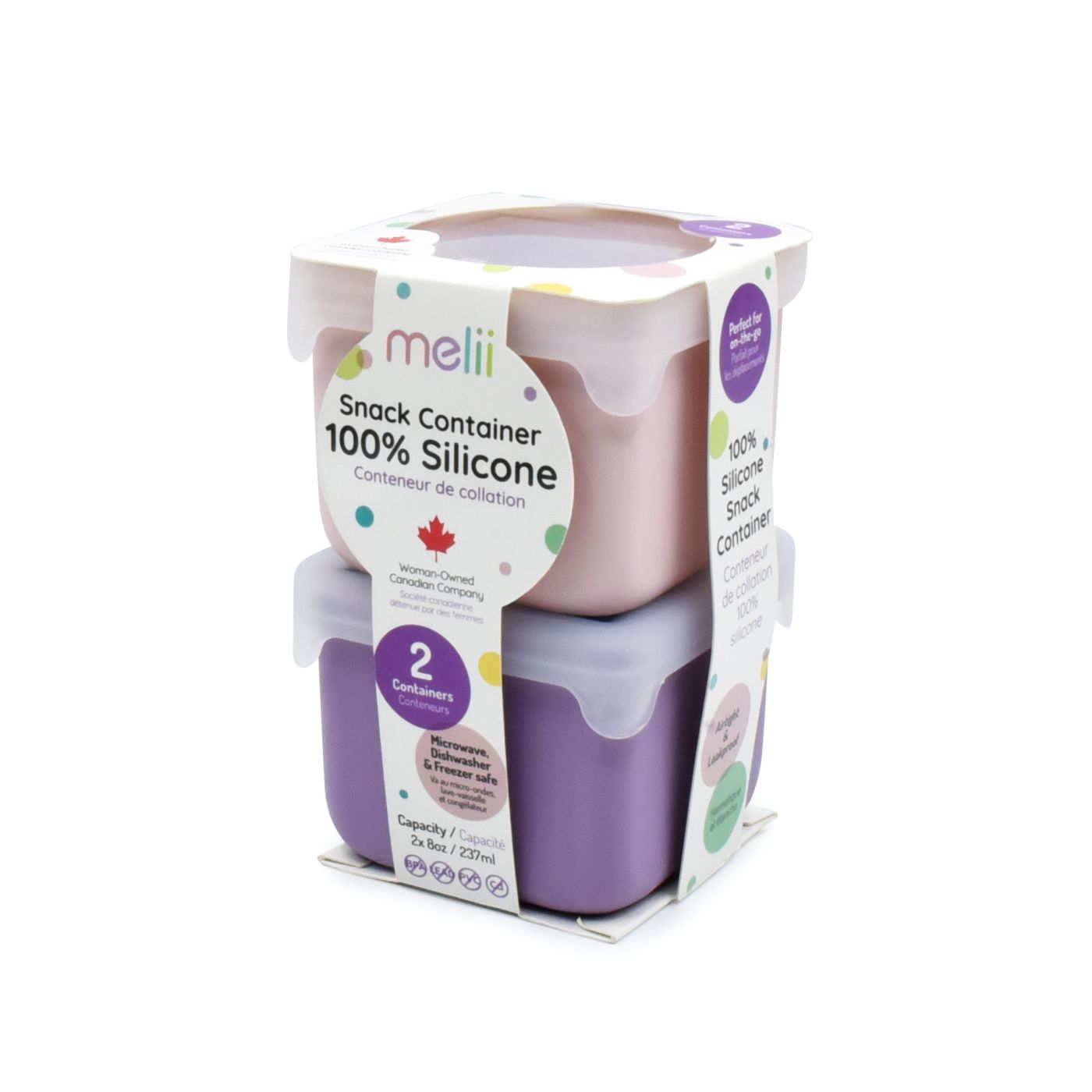 SET 2 RECIPIENTE SILICON, MELII, PINK PURPLE - Imagine 1 [ps:a4d21444-109a-48ae-96ff-86600ed7f6b4]