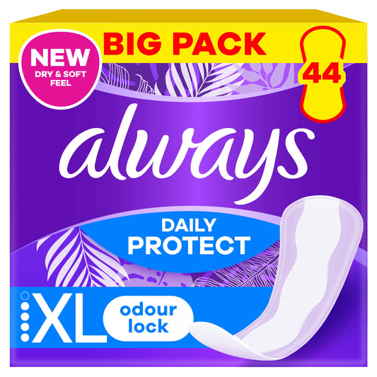 ALWAYS Daily Protect, absorbante zilnice, extra long, 44 buc - Imagine 1
