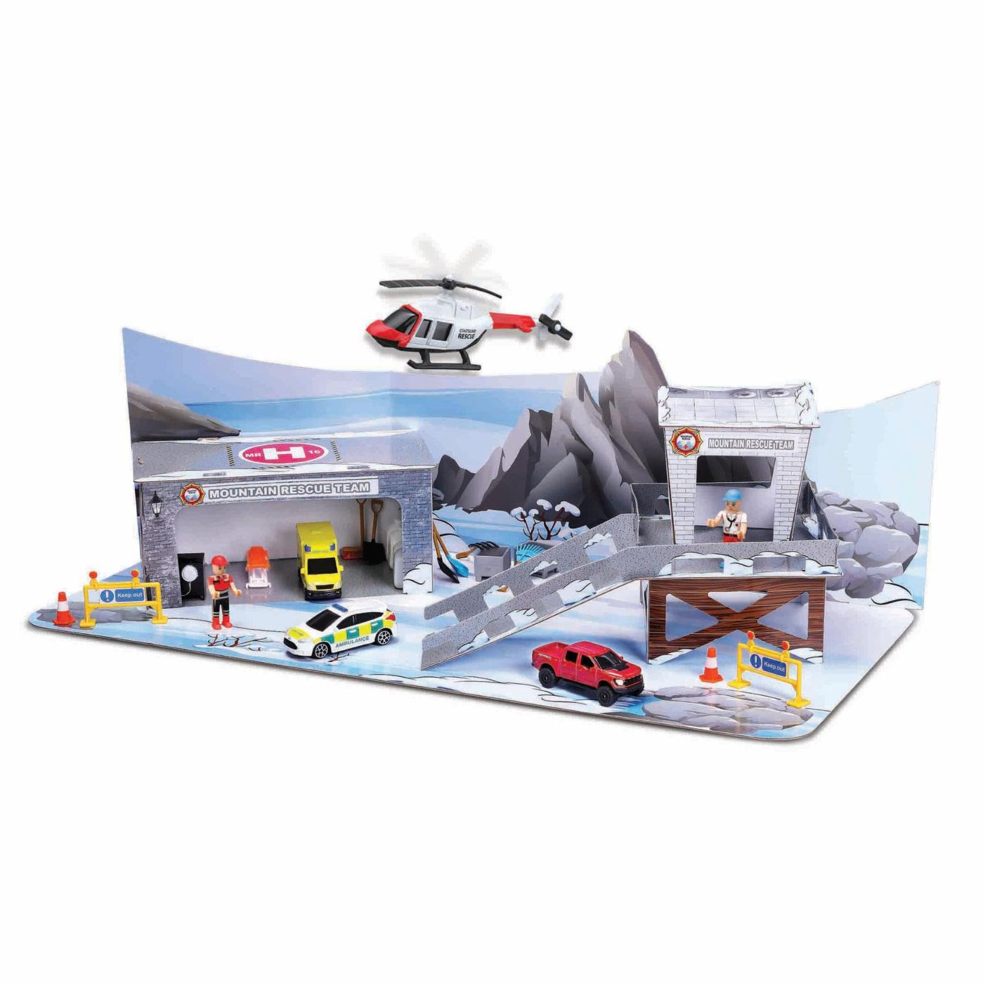 Set salvare montană Mini Work Machines, cu 4 vehicule incluse [ps:3123e9c1-c6b3-4317-bd84-fb5c51eb2566]