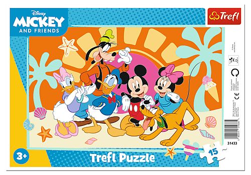 PUZZLE TREFL 15 CU CADRU INTREBARI DESPRE MICKEY MOUSE - Imagine 1 [ps:f599f993-e185-4f89-9c97-d26058b6da59]