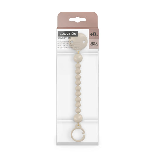 Lănțișor Suzetă Silicon Bej Colour Essence - Suavinex - Bej (1) [ps:6441caea-846f-4602-b795-da7f0ad9a479]