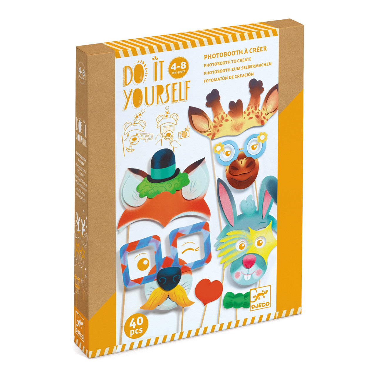 Joc creativ DIY Masti de petrecere, Djeco - Imagine 1 [ps:f69f78e0-9443-4fd2-a857-2cbed58acaae]