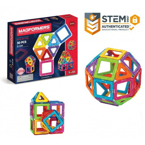 Set magnetic de construit- Magformers, 30 piese Clicstoys - Imagine 1 [ps:a5865dd3-3e58-4725-bd3c-ecd1c07d5671]