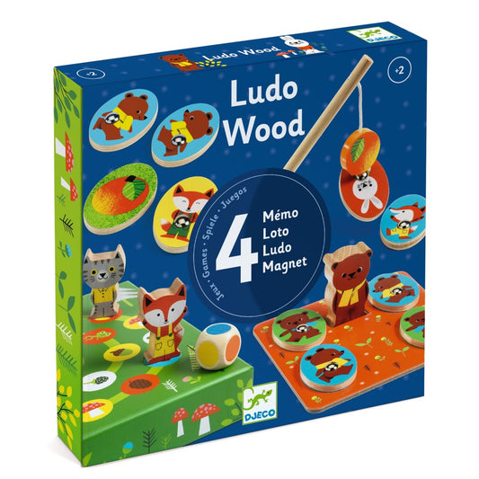 Joc educativ LudoWood 4 jocuri, Djeco - Imagine 1 [ps:3da4bc05-9496-4856-a867-c2380dfab4ec]