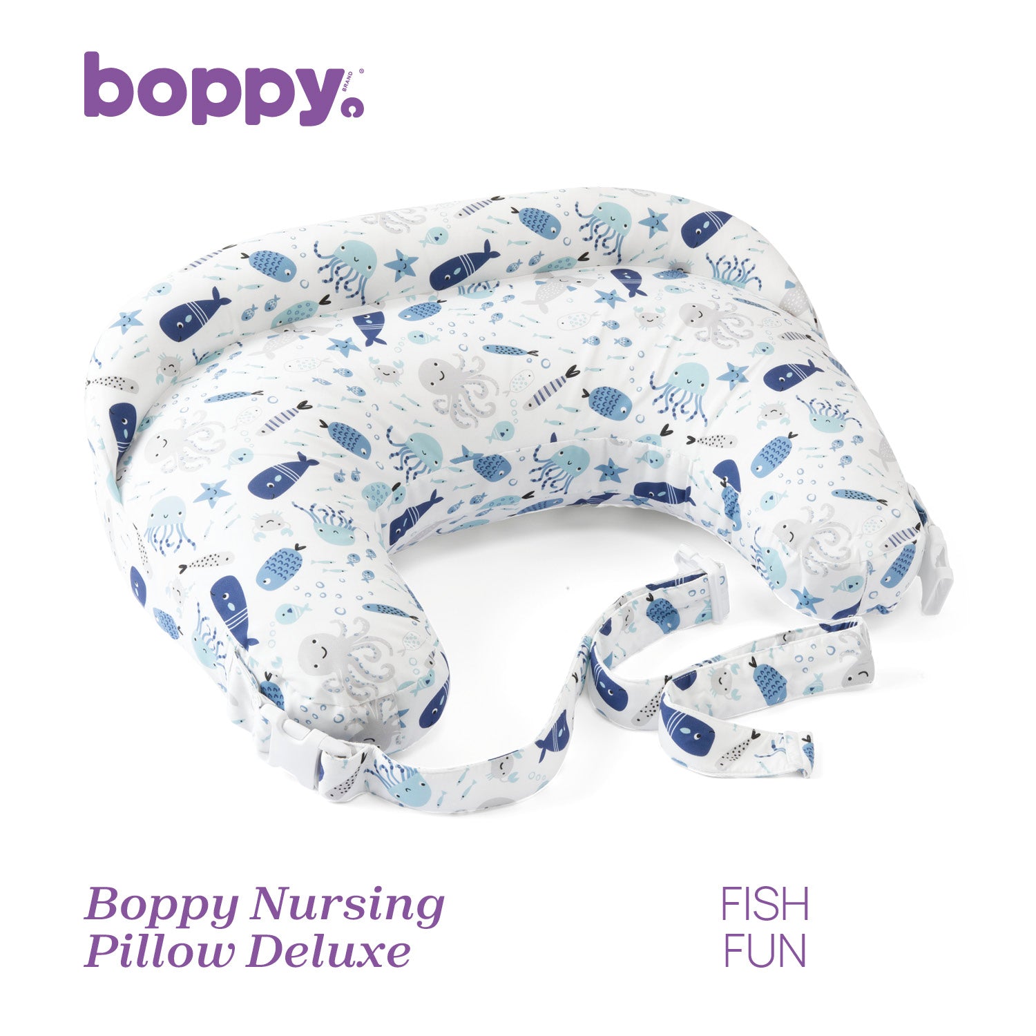 Perna alaptare Chicco Boppy Deluxe, Confetti, 0luni+ - Deluxe Fish Fun (1) [ps:94e963d7-62f8-49ed-9ebe-8bdb89172e41]