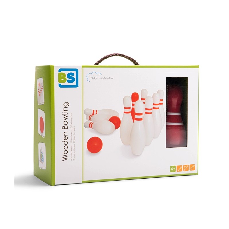 Set de bowling din lemn, BS Toys - Imagine 1 [ps:fb4818f4-d413-43fb-a02e-04e85da55c5b]