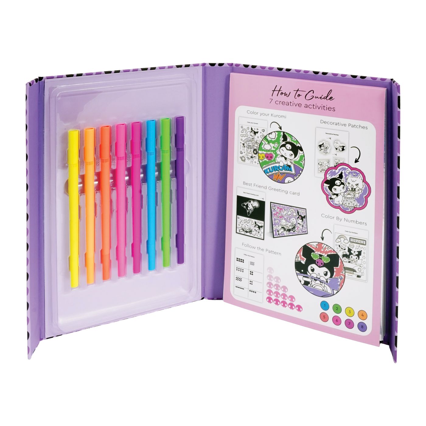 Jurnal Artistic Kuromi cu Markere Neon AS - Happi Hobbi - Default Title (1) [ps:0e6c5f05-b722-42ff-b90b-ea76d0de40fa]