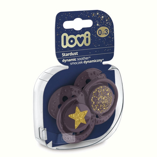 Lovi Suzeta Silicon Dynamic 0-3 M 2 Pcs Stardust Violet - Imagine 1 [ps:877eaed2-95dc-46c5-b624-f3b2a40427fb]