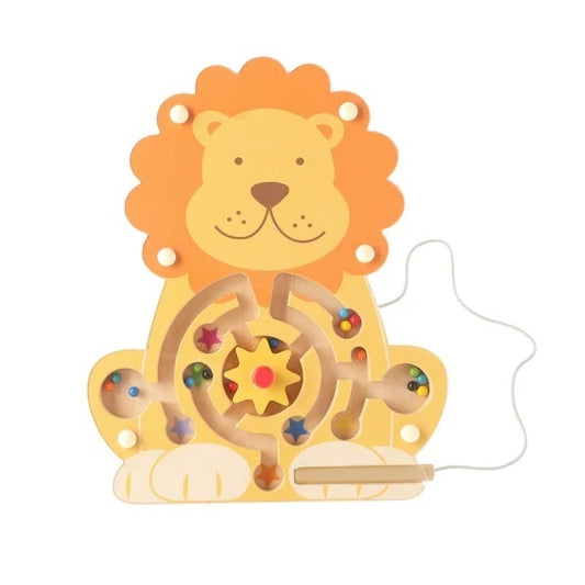 Labirint magnetic din lemn Leu, Orange Tree Toys - Imagine 1 [ps:0275a740-1163-4f82-9fc2-de81631dd582]