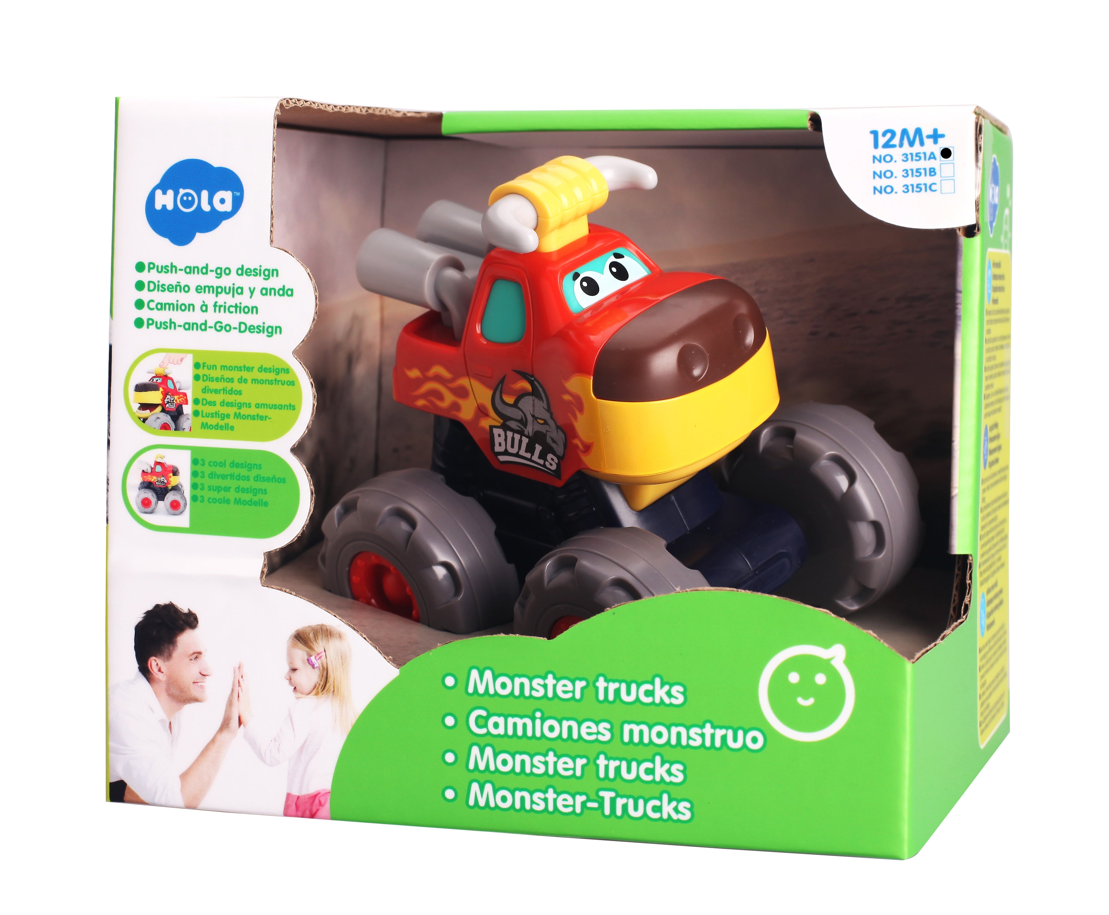 MASINUTA BEBE MONSTER TRUCK TAURASUL CEL FURIOS Jucarii Bebe - Imagine 1